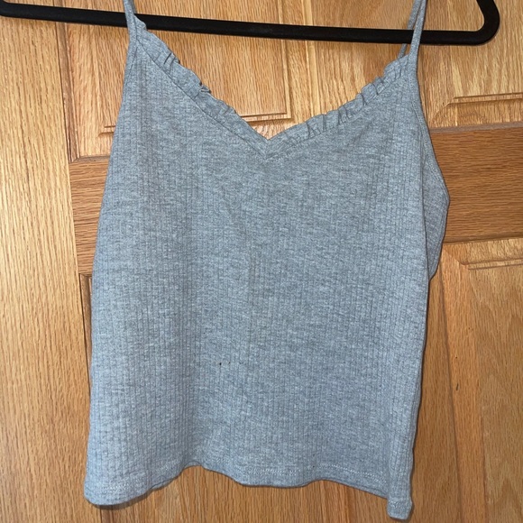 Topshop grey cropped tank - Picture 2 of 3